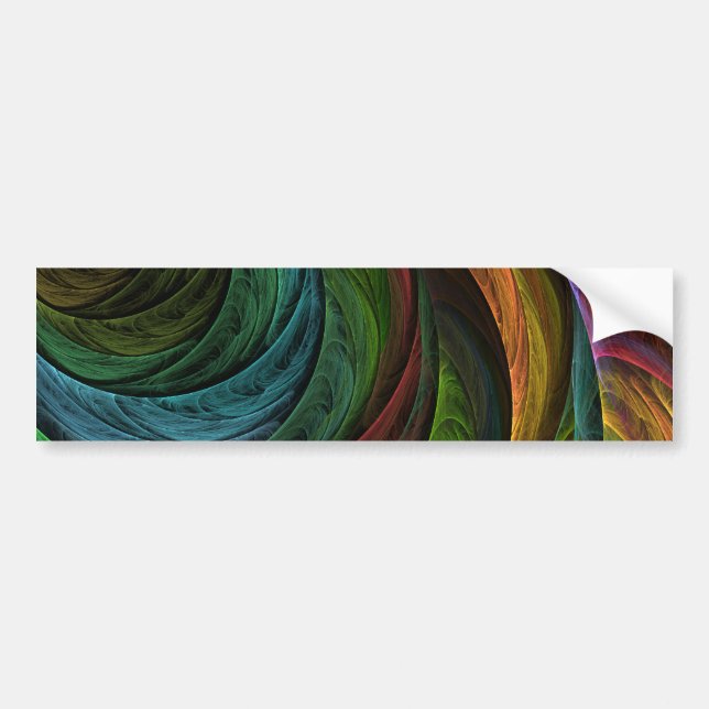 Colour Glory Abstract Art Bumper Sticker (Front)