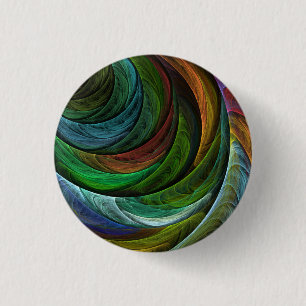 Colour Glory Modern Abstract Art Pattern Elegant 3 Cm Round Badge