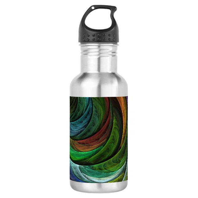 Colour Glory Modern Abstract Art Pattern Elegant 532 Ml Water Bottle (Front)