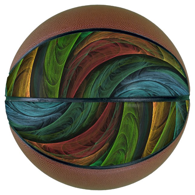 Colour Glory Modern Abstract Art Pattern Elegant Basketball (Front)