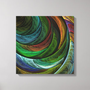 Colour Glory Modern Abstract Art Pattern Elegant Canvas Print