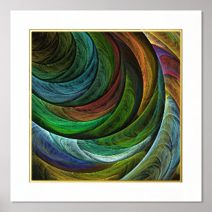 Colour Glory Modern Abstract Art Pattern Elegant Foil Prints