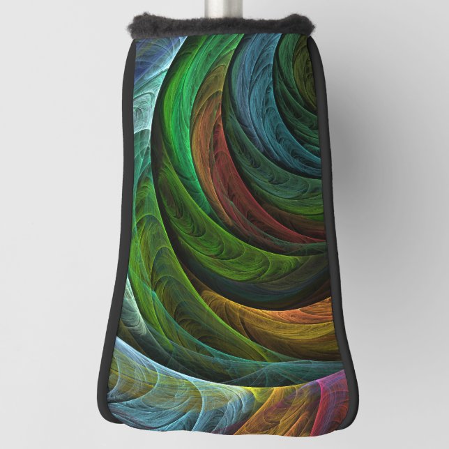 Colour Glory Modern Abstract Art Pattern Elegant Golf Head Cover (Rotate 90)