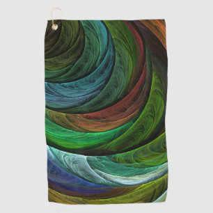 Colour Glory Modern Abstract Art Pattern Elegant Golf Towel