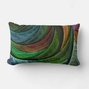Colour Glory Modern Abstract Art Pattern Elegant Lumbar Cushion
