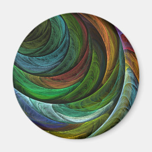 Colour Glory Modern Abstract Art Pattern Elegant Magnet