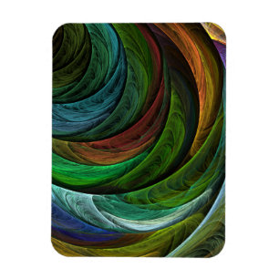 Colour Glory Modern Abstract Art Pattern Elegant Magnet