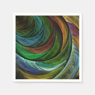 Colour Glory Modern Abstract Art Pattern Elegant Napkin
