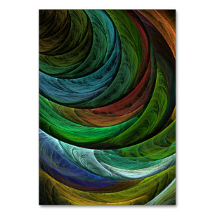 Colour Glory Modern Abstract Art Pattern Elegant Table Number