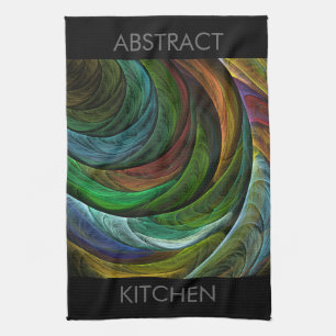 Colour Glory Modern Abstract Art Pattern Elegant Tea Towel