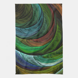 Colour Glory Modern Abstract Art Pattern Elegant Tea Towel