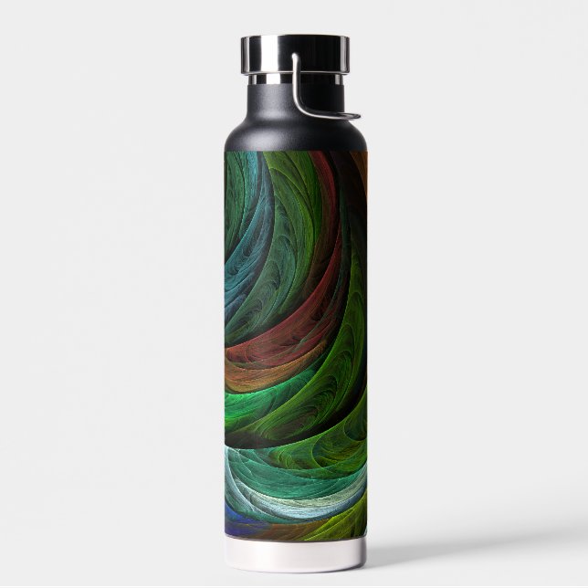 Colour Glory Modern Abstract Art Pattern Elegant Water Bottle (Left)