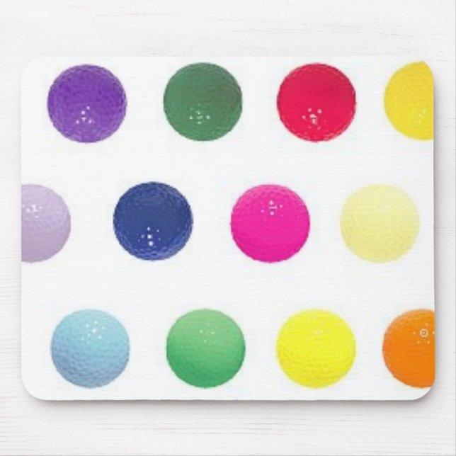 colour golf balls mouse pad (Front)