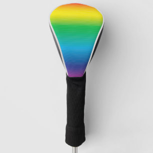 Colour Gradation with Lines Golf Head Cover