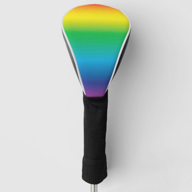 Colour Gradation with Lines Golf Head Cover (Front)