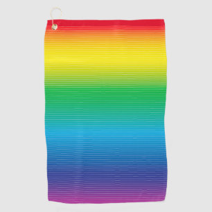 Colour Gradation with Lines Golf Towel