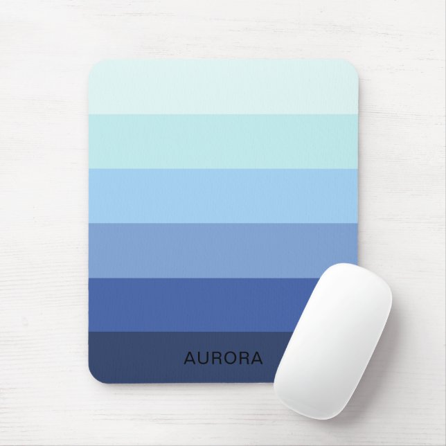 Colour Gradient Back to School - Custom Name  Mouse Pad (With Mouse)
