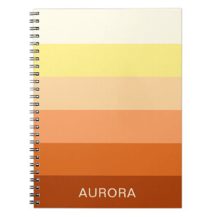 Colour Gradient Back to School - Custom Name Notebook
