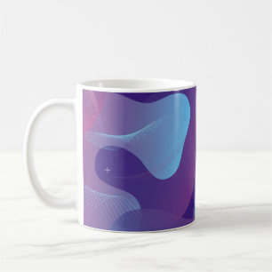 Colour gradient background design. Abstract geomet Coffee Mug