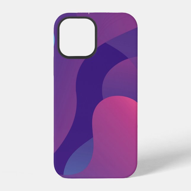 Colour gradient background design. Abstract geomet iPhone Case (Back)