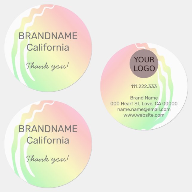 Colour Gradient Ombre Business Logo Custom Brand (Group)