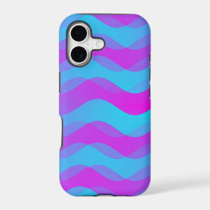 Colour Gradients Waves - blue pink
