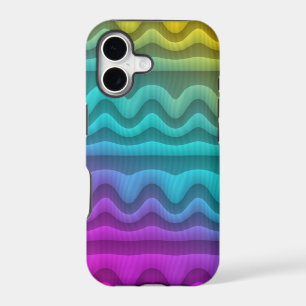 Colour Gradients Waves & Stripes - yellow blue pin