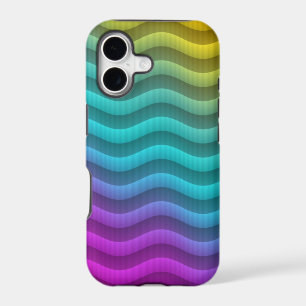 Colour Gradients Waves - yellow blue pink