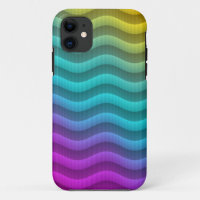 Colour Gradients Waves - yellow blue pink