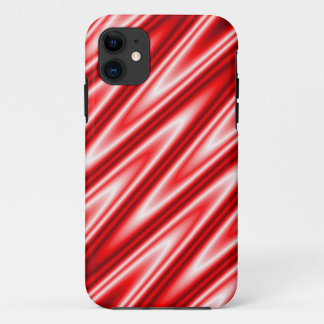 Colour Gradients ZigZag Stripes - love red iPhone 11 Case