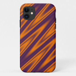 Colour Gradients ZigZag Stripes - orange violet iPhone 11 Case