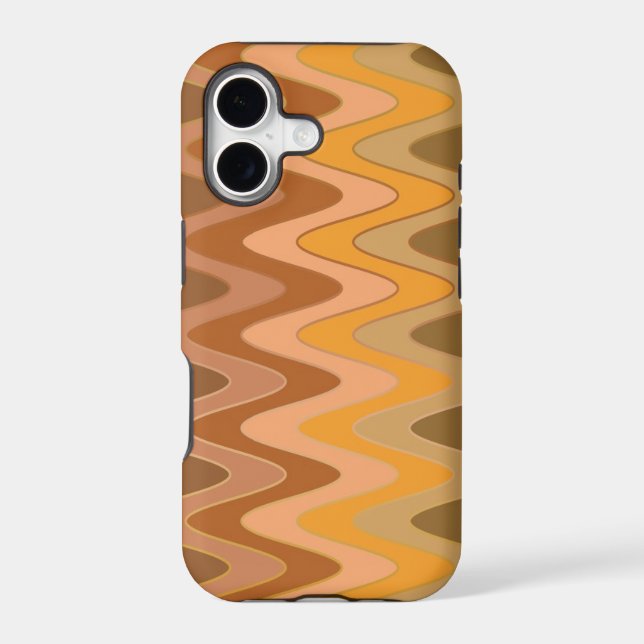Colour Gradients ZigZag Waves - brown (Back)