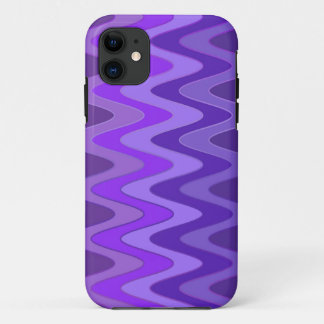 Colour Gradients ZigZag Waves - violet iPhone 11 Case