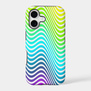 Colour Gradients ZigZag Waves - yellow blue pink