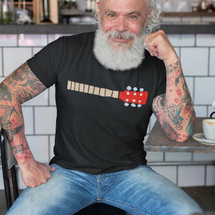 colour graphic acoustic guitar neck, cool music T-Shirt