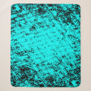 Colour grunge turquoise background. Halftone eleme Sherpa Blanket