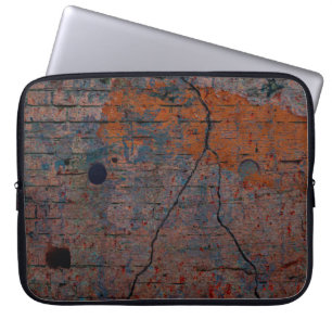 Colour grunge wall background. Various colour patt Laptop Sleeve