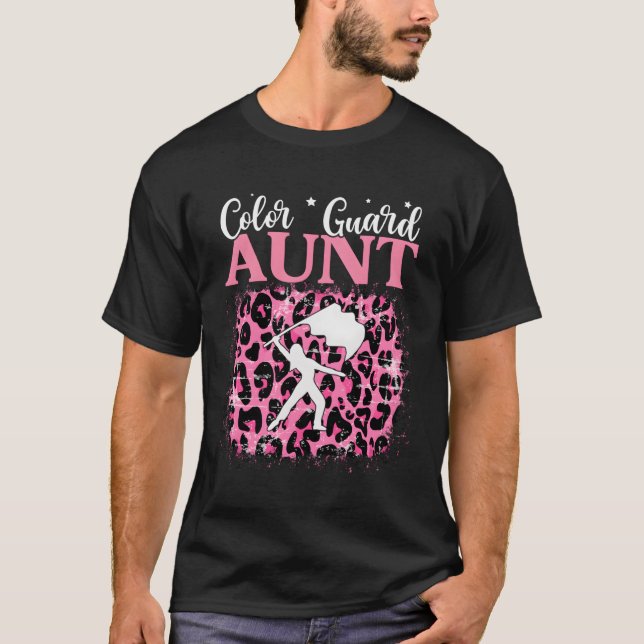 Colour Guard Aunt Marching Band School T-Shirt (Front)
