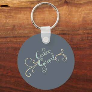 Colour Guard Button Keychain Design