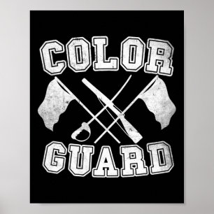 Colour Guard Captain Nd Dad Drumline Dad Father's  Poster