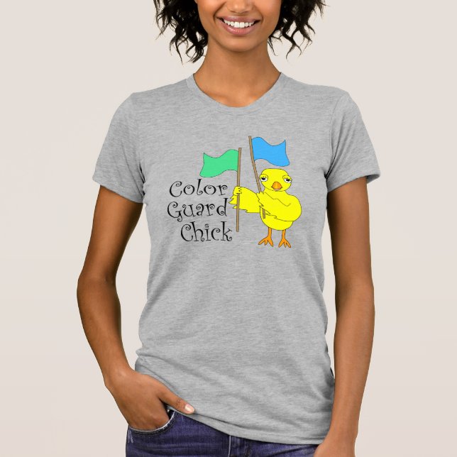 Colour Guard Chick Text T-Shirt (Front)