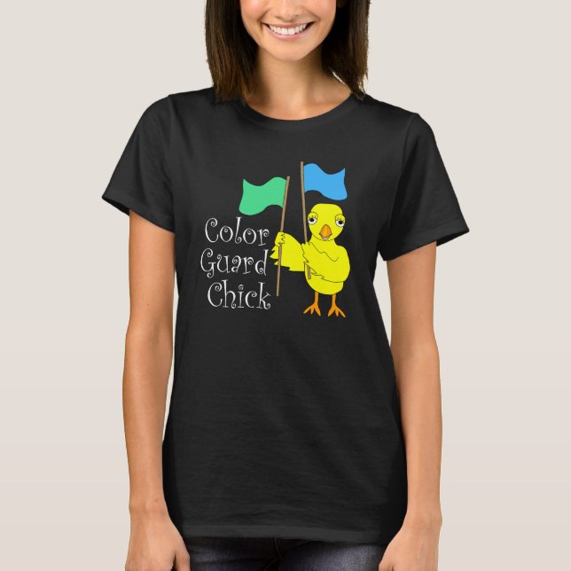 Colour Guard Chick Text T-Shirt (Front)