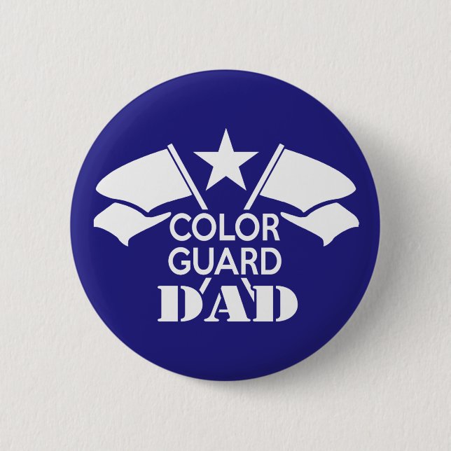 Colour Guard Dad 6 Cm Round Badge (Front)