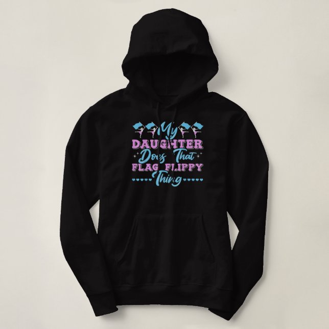 Colour Guard Dad Mum Parents Hoodie (Design Front)