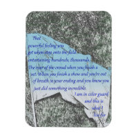 Colour Guard Flag Inspiration Magnet