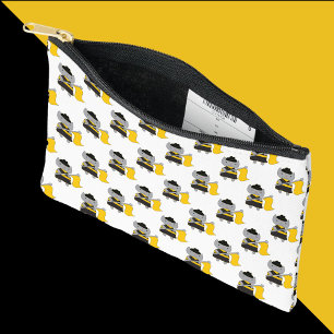 Colour Guard Kawaii Cat Black and Yellow Accessory Pouch