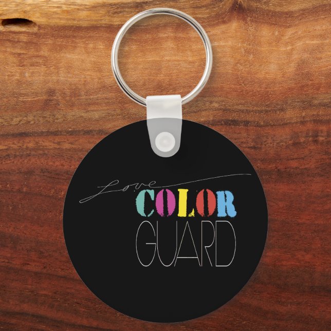 Colour Guard "Love Colour Guard" Key Ring (Front)