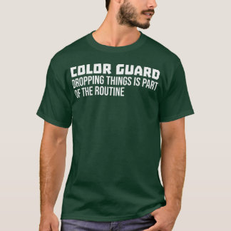 Colour Guard Marching Band Baton Sabre Funny Colou T-Shirt