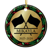 Colour Guard Marching Band Christmas Ornament