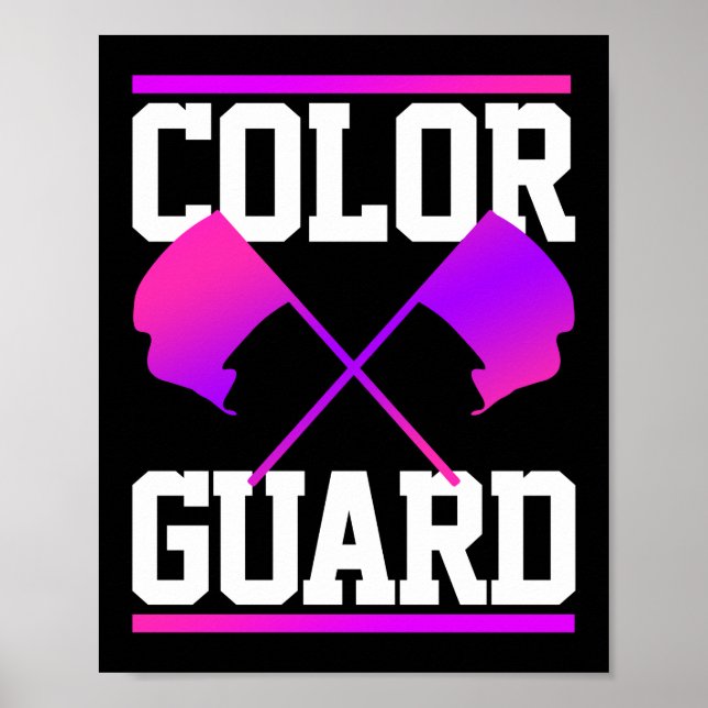Colour Guard Marching Band Poster (Front)